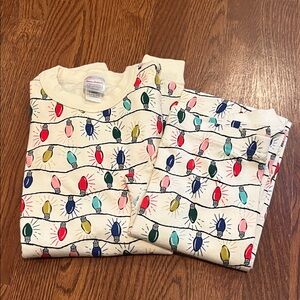 Hanna Andersson Holiday Light Print Pajama Set